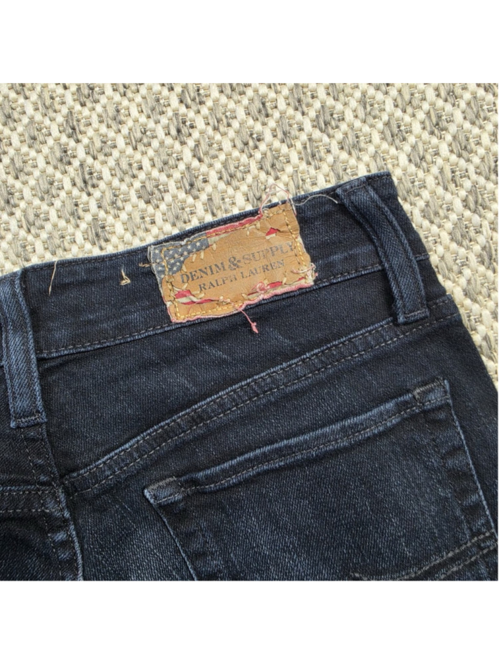 Denim & Supply Ralph Lauren Skinny Jeans Womens 27x32 Dark Wash Stretch Blue